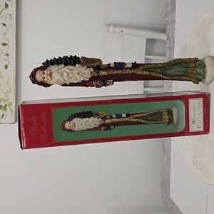 Vintage Windsor Collection Pencil 12" Santa Figurine In Box